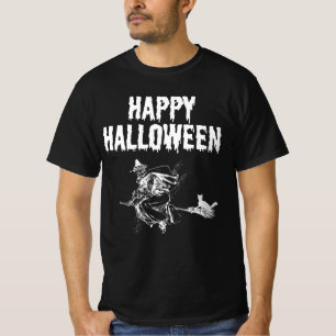 Aangepast Logo   Naam, Vliegende Heks en een Zwart T-shirt
