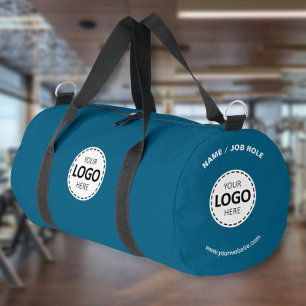 Aangepast Logo/ Naam/ Website Teal Gym Plunjezak