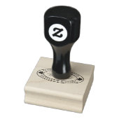 Aangepast Logo nautisch ovaal retouradres Rubberstempel (Stempel)