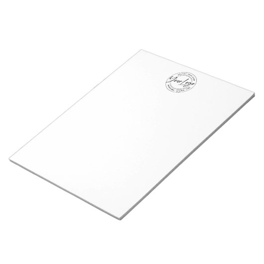 Aangepast logo notitieblok (Schuin)