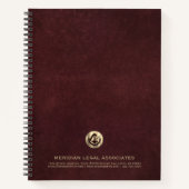 Aangepast Logo Notitieboek voor advocaten (Voorkant)