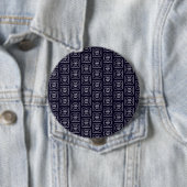Aangepast logo of afbeelding herhalend navyblauw o ronde button 4,0 cm (In situ)