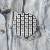 Aangepast logo of afbeelding herhalend patroonontw ronde button 4,0 cm (In situ)