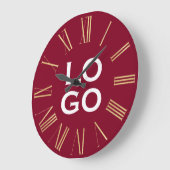 Aangepast Logo of Afbeelding op Bourgogne Grote Klok (Hoek)