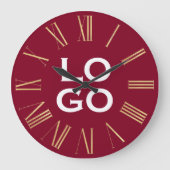 Aangepast Logo of Afbeelding op Bourgogne Grote Klok (Voorkant)