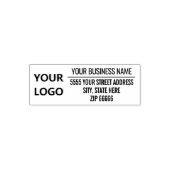 Aangepast logo of foto Uw adres stempel sjabloon (Design)