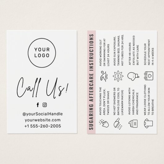 Aangepast Logo om het even welke kleur die de Kaar Visitekaartje (Voorkant /achterkant)