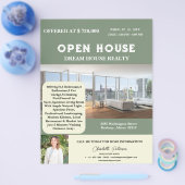 Aangepast logo onroerend goed open huis flyer (Enkel)