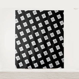 Aangepast logo ontwerp foto diagonale display wandkleed