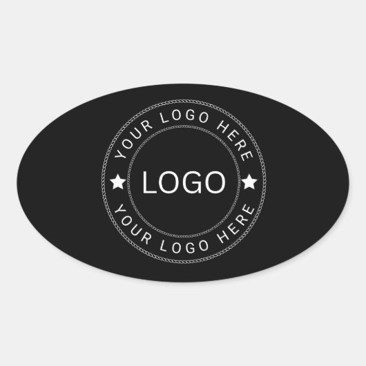 Aangepast logo ovale sticker (Voorkant)