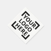 Aangepast Logo papier, servetten (Hoek)