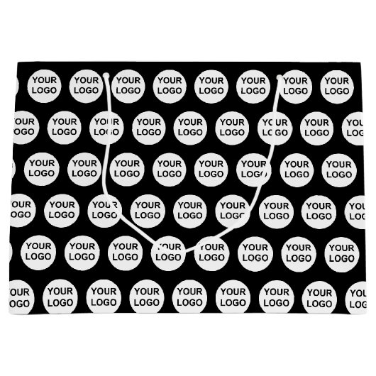 Aangepast Logo-patroon Groot Cadeauzakje (Voorkant)