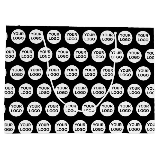 Aangepast logo patroon groot cadeauzakje (Achterkant)