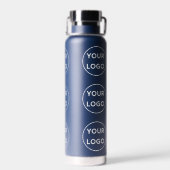 Aangepast Logo-patroon op marineblauw Waterfles (Achterkant)