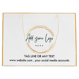 Aangepast Logo Patroon tekst promotiemateriaal Groot Cadeauzakje