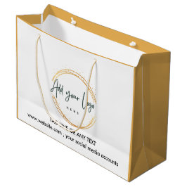 Aangepast Logo Patroon tekst promotiemateriaal Groot Cadeauzakje