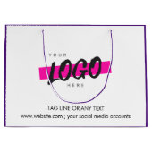 Aangepast Logo Patroontekst promotiegit Groot Cadeauzakje (Voorkant)