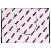 Aangepast Logo Patroontekst promoveren Groot Cadeauzakje (Achterkant)