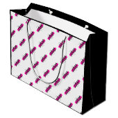 Aangepast Logo Patroontekst promoveren Groot Cadeauzakje (Achterkant Gekanteld)