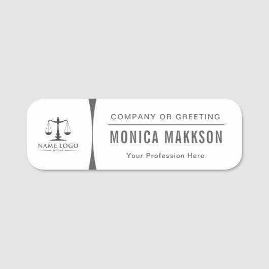 Aangepast logo personeel magnetisch naamplaatje (Voorkant)