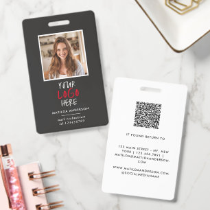 Aangepast logo personeel QR-code gepersonaliseerd Badge