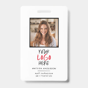 Aangepast logo personeel QR-code gepersonaliseerd Badge
