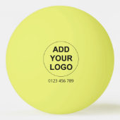 Aangepast Logo pingpongbal - geel (Voorkant)