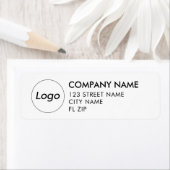 Aangepast Logo Professional Business Return-adres Etiket (Insitu)