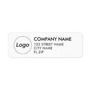 Aangepast Logo Professional Business Return-adres Etiket