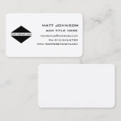 Aangepast Logo Professional zwart-wit Visitekaartj Visitekaartje (Voorkant / Achterkant)