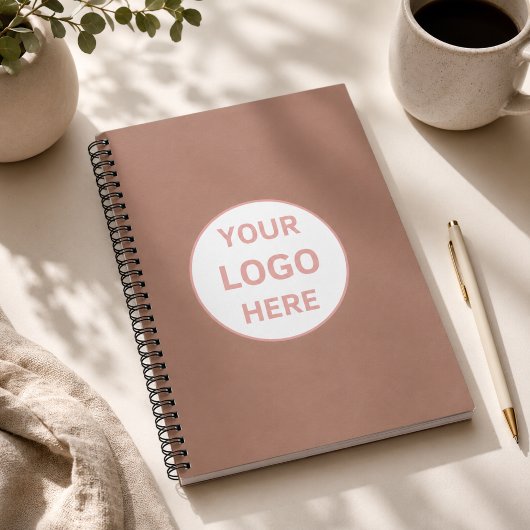 Aangepast logo professioneel bedrijf notitieboek