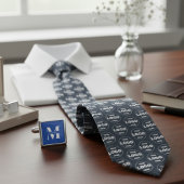 Aangepast Logo - Professioneel Merkkleurig Antraci Stropdas