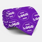 Aangepast Logo - Professioneel Paars Merklogo Stropdas