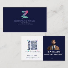 Aangepast logo professionele bedrijfskaart zakelij visitekaartje