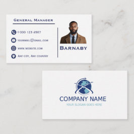 Aangepast logo professionele businesscard zakelijk visitekaartje