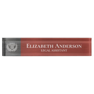 Aangepast logo professionele leidinggevende rood g naambordje