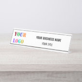 Aangepast Logo promotiebureau - Bord Bureau Naambordje (Voorkant)