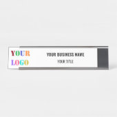 Aangepast Logo promotiebureau - Bord Bureau Naambordje (Voorkant)