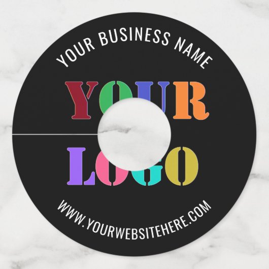 Aangepast Logo promotiemateriaal voor wijn Label v (Achterkant)