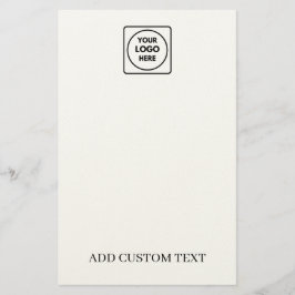 Aangepast logo promotioneel briefpapier voor bedri