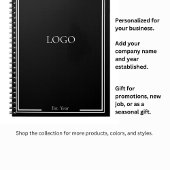 Aangepast logo - promotioneel geschenk voor zakeli notitieboek