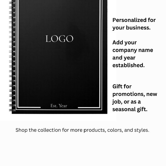 Aangepast logo - promotioneel geschenk voor zakeli notitieboek