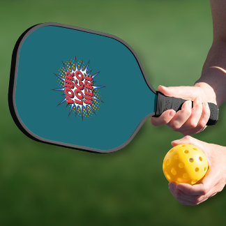 Aangepast logo promotioneel Teal Pickleball Paddle