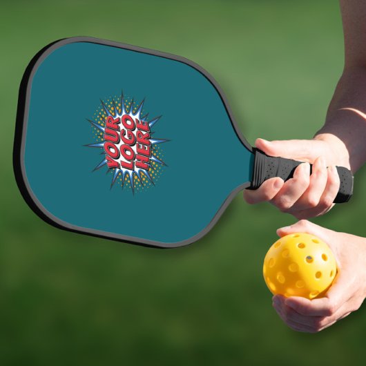 Aangepast logo promotioneel Teal Pickleball Paddle