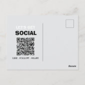 Aangepast logo & QR-code bedankingsbord voor bedri Briefkaart (Achterkant)
