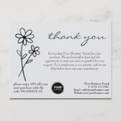 Aangepast logo & QR-code Bedankt Zakelijk Briefkaart (Voorkant)