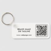 Aangepast Logo QR Code Merk Sleutelhanger (Achterkant)