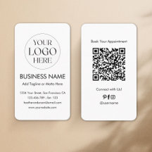 Aangepast Logo QR Code Modern Minimalistisch Profe