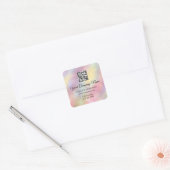 Aangepast Logo QR-code Promotie online winkelen Ro Vierkante Sticker (Envelop)