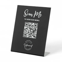 Aangepast Logo QR-code Scan Mij Restaurant
